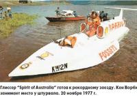 Глиссер «Spirit of Australia» готов к рекордному заезду