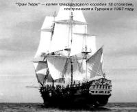 "Гран Тюрк" — копия трехмачтового корабля 18 столетия
