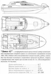 Комфортабельный прогулочный катер "Литек-62"