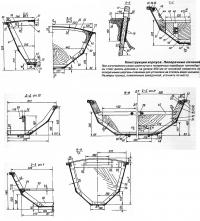 Конструкция корпуса. Поперечные сечения