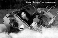 Крен "Бастера" в поворотах