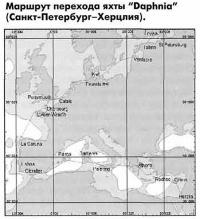 Маршрут перехода яхты 