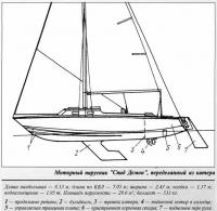 Моторный парусник "Спид Демон", переделанный из катера