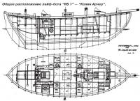 Общее расположение лайф-бота «RS 1» — «Колин Арчер»