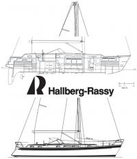 Общее расположение яхты «Halberg-Rassy 43»