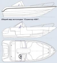 Общий вид мотолодки "Стрингер-480"