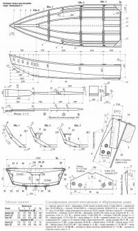 Основные эскизы для постройки лодки «Компромисс-2»