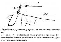 Переделка рулевого устройства на четвертьтоннике