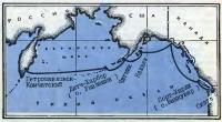Примерная схема северной части Тихого океана