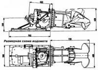 Размерная схема водомета Jet 213