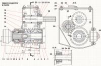 Реверс-редуктор в сборе