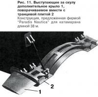 Рис. 11. Выступающее за скулу дополнительное крыло