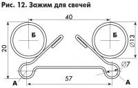 Рис. 12. Зажим для свечей