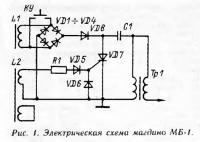 Рис. 1. Электрическая схема магдино МБ-1