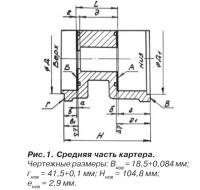 Рис. 1. Средняя часть картера