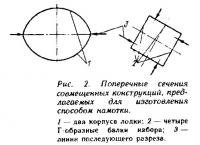 Рис. 2. Поперечные сечения совмещенных конструкций