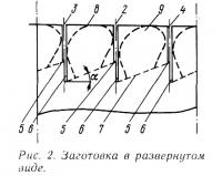 Рис. 2. Заготовка в развернутом виде