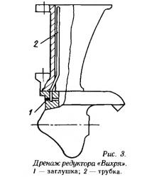 Рис. 3. Дренаж редуктора «Вихря»