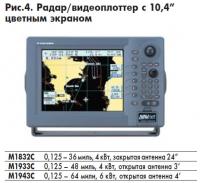 Рис. 4. Радар/видеоплоттер с 10,4