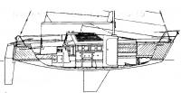 Рисунок яхты «ЛЭС-750»