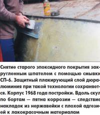 Снятие старого эпоксидного покрытия закругленным шпателем