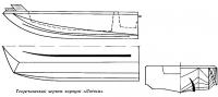 Теоретический чертеж корпуса «Лотоса»