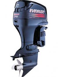 Трехцилиндровый мотор "Evinrude Ficht" мощностью 75 л.с.