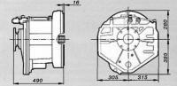 Установочные размеры коробки BW195VTS