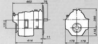 Установочные размеры коробки HSW90TS