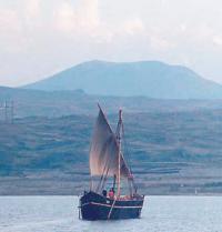Вид сзади на армянский парусник