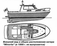 Внешний вид и общее расположение катера "Minorita"