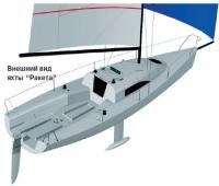Внешний вид яхты "Ракета"