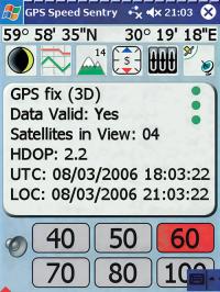 Данные, принимаемые со спутника