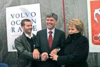 Губернатор Санкт-Петербурга Валентина Матвиенко, Гленн Бурк и Олег Жеребцов