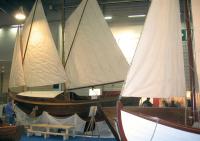 Как всегда на выставке широко представлено финское деревянное судостроение