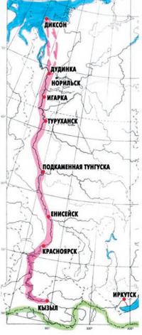 Карта-схема шлюпочного похода
