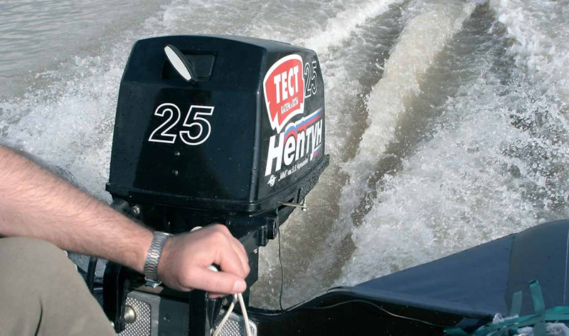 Мотор «Нептун 25» в действии