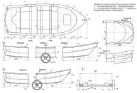 Общий вид лодки (план)