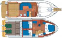 Планировка яхты "Nord-West 390"