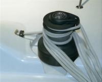 Полуутопленные лебедки, внутренняя проводка шкотов