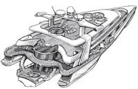 Проект моторной яхты-люкс 
