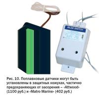 Рис. 10. Поплавковые датчики могут быть установлены в защитных кожухах