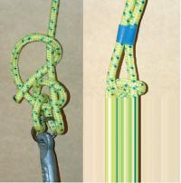 Рис. 15. «рыбацкий штык» легко завязывается, но его желательно укрепить так называемой схваткой