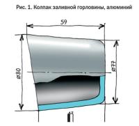Рис. 1. Колпак заливной горловины, алюминий
