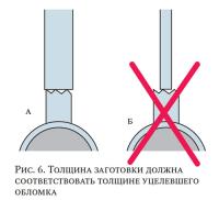 Рис. 6. Толщина заготовки должна соответствовать толщине уцелевшего обломка