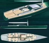 Рисунок 148-футовой яхты