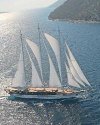 Шхуна «Galileo» с высоты птичьего полета