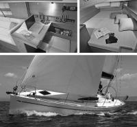 Штурманский уголок и кормовая каюта яхты «Elan 340»