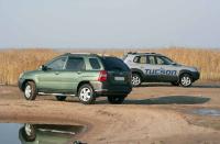 Sportage (слева) и Tucson (справа) готовы к тестам