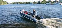 Тестовая лодка «тащит» за собой воду и пытается выйти в переходный режим при максимальных оборотах